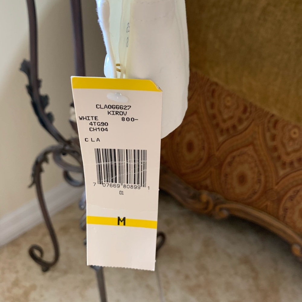 Jones New York Signature White Button Down Blouse - Picture 4 of 5